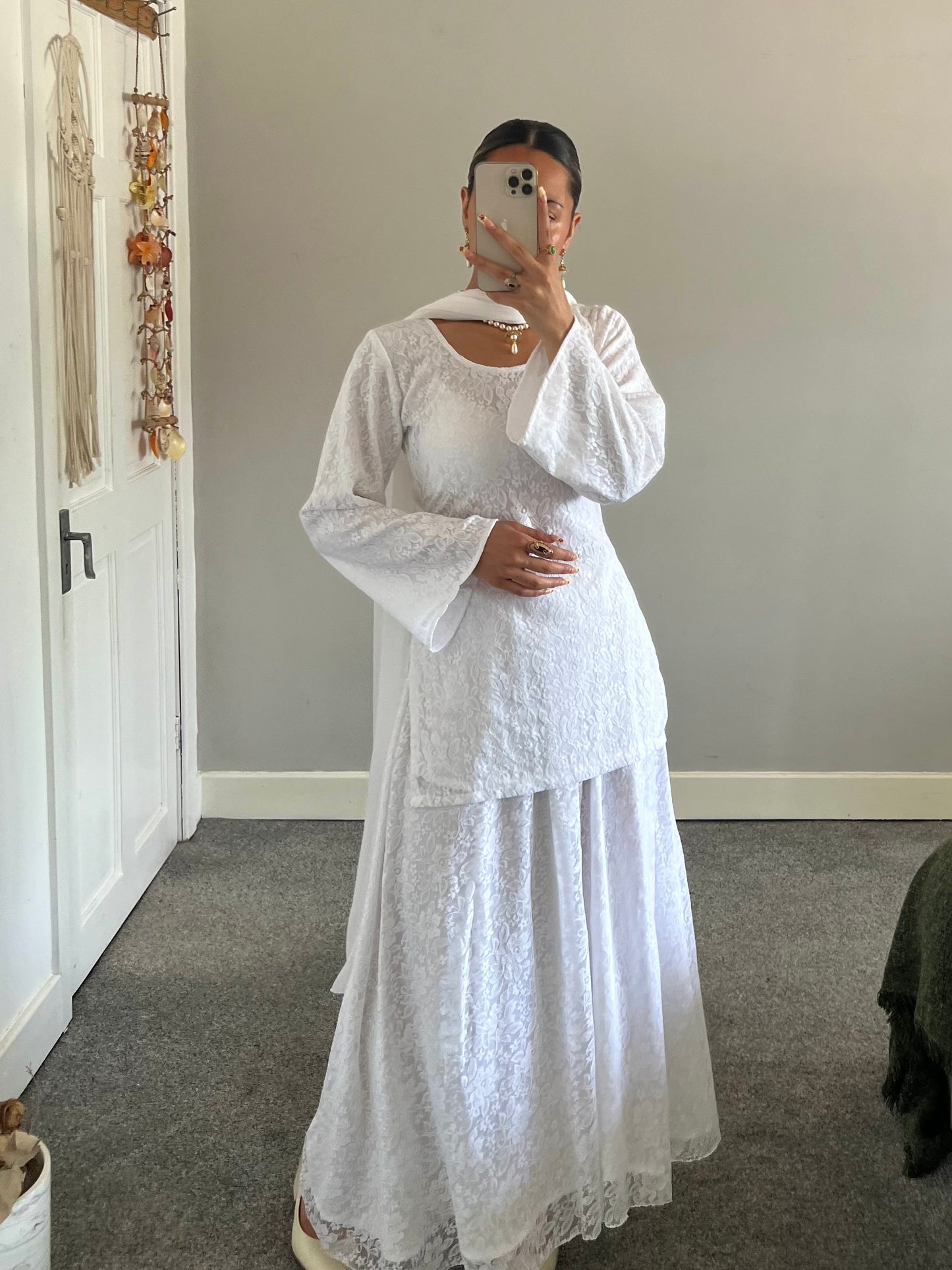 The Lace & Pearls Modest set