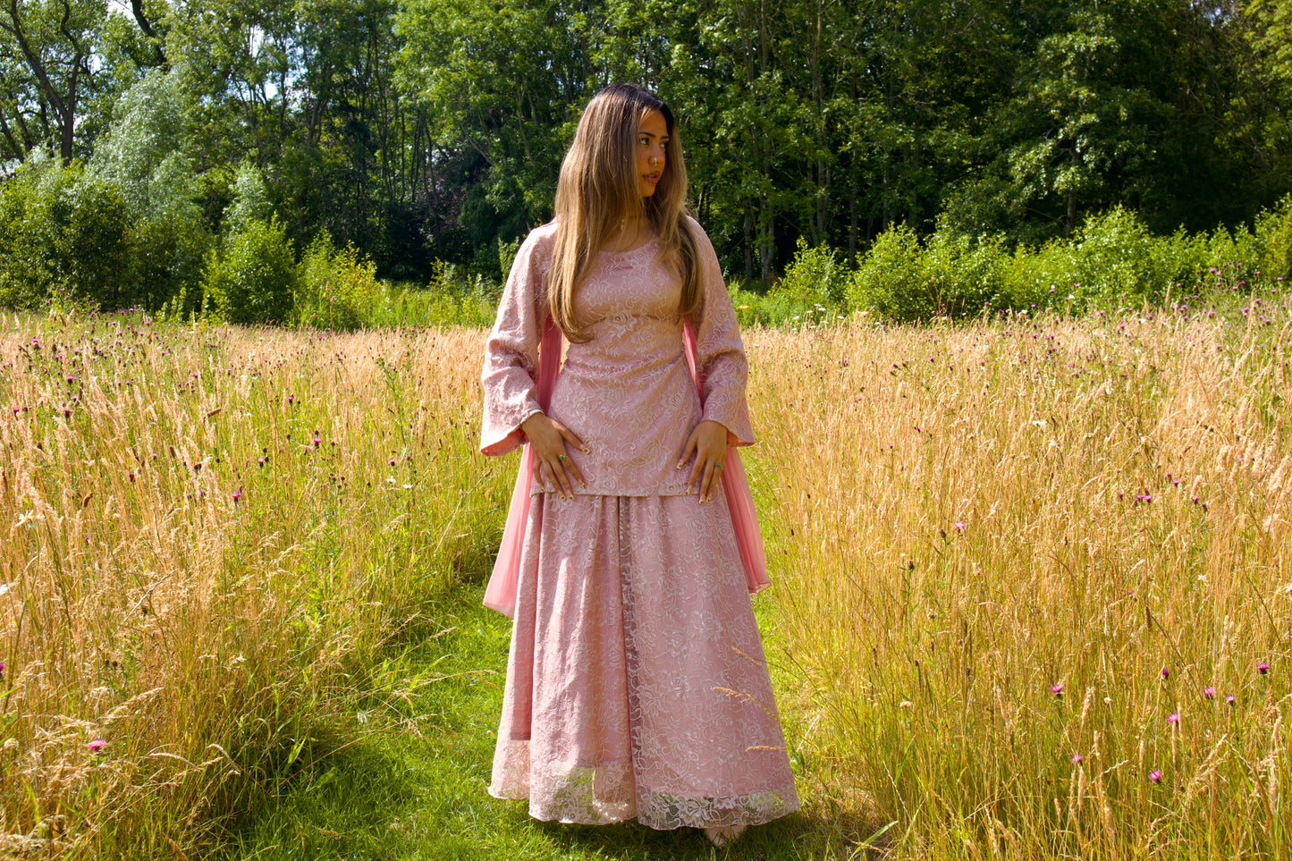 The Lace & Pearls Modest set