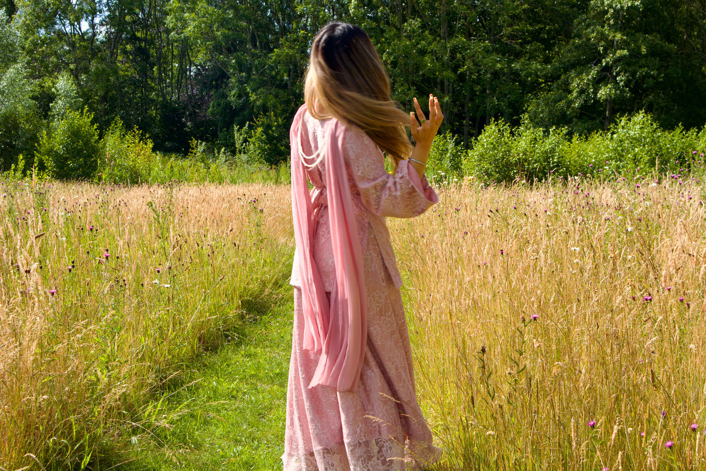 The Lace & Pearls Modest set